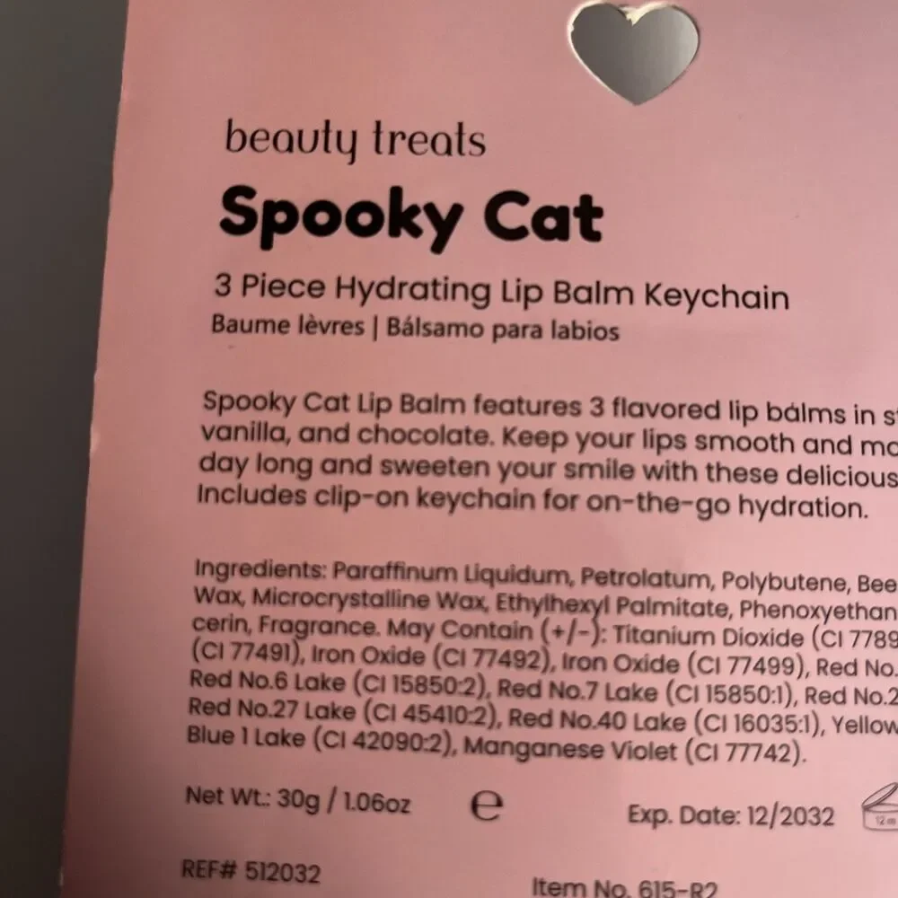 Beauty TREATS PURRFECT LIP BALM KEYCHAIN MOISTURIZING CAT SHAPED LIP BALM